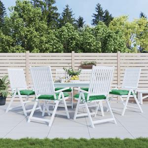 VidaXL Stoelkussens 6 st 40x40x7 cm oxford stof groen