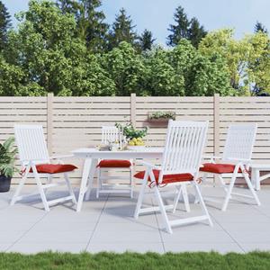 VidaXL Stoelkussens 4 st 40x40x7 cm oxford stof rood