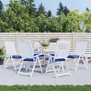 VidaXL Stoelkussens 6 st 40x40x7 cm oxford stof blauw