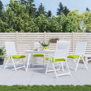 VidaXL Stoelkussens 6 st 40x40x7 cm oxford stof heldergroen