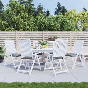 VidaXL Stoelkussens 6 st 50x50x7 cm oxford stof grijs