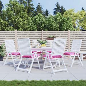 VidaXL Stoelkussens 6 st 50x50x7 cm oxford stof roze