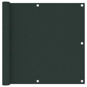 VidaXL Balkonscherm 90x600 cm oxford stof donkergroen