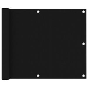 VidaXL Balkonscherm 75x400 cm oxford stof zwart