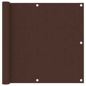 VidaXL Balkonscherm 90x300 cm oxford stof bruin