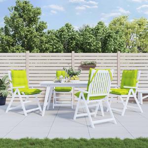 VidaXL Stoelkussens 4 st lage rug oxford stof felgroen