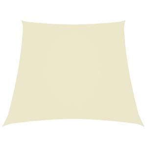 VidaXL Zonnescherm trapezium 3/4x3 m oxford stof crèmekleurig