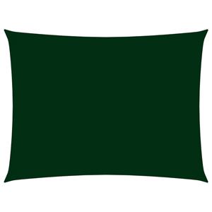 VidaXL Zonnescherm rechthoekig 2,5x4 m oxford stof donkergroen