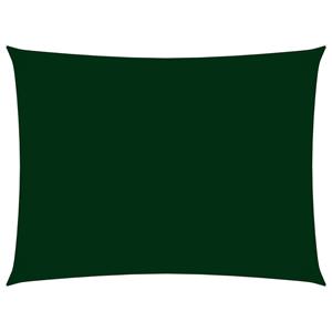 VidaXL Zonnescherm rechthoekig 2,5x4,5 m oxford stof donkergroen