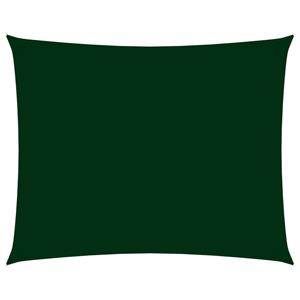 VidaXL Zonnescherm rechthoekig 3,5x5 m oxford stof donkergroen