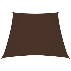 VidaXL Zonnezeil trapezium 3/5x4 m oxford stof bruin