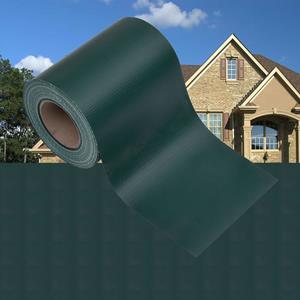 VidaXL Tuinschermen 4 st 35x0,19 m PVC matgroen