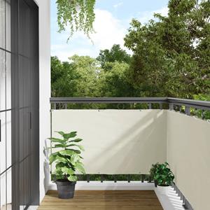 VidaXL Tuinscherm 500x75 cm PVC wit