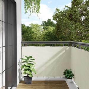 VidaXL Tuinscherm 500x90 cm PVC wit