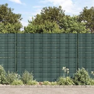 VidaXL Tuinschermen 10 st 252,5x19 m PVC groen