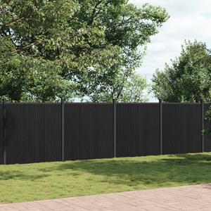 VidaXL Schuttingpaneel 1391x186 cm HKC grijs