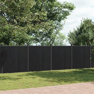 VidaXL Schuttingpaneel 1564x186 cm HKC grijs