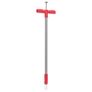 VidaXL Onkruidsteker 93,5 cm gepoedercoat staal rood en grijs