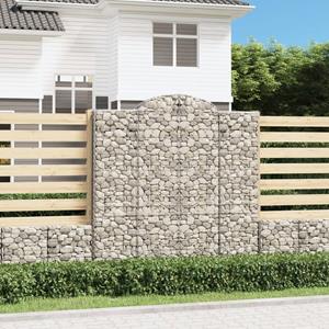 VidaXL Schanskorven 6 st gewelfd 200x30x200/220 cm ijzer