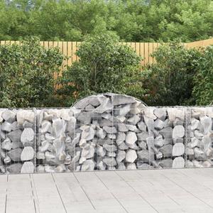 VidaXL Schanskorven 50 st gewelfd 200x50x80/100 cm ijzer