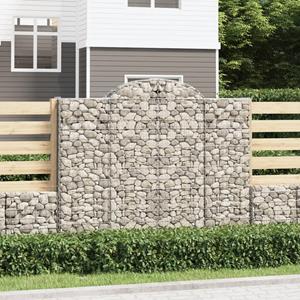 VidaXL Schanskorven 25 st gewelfd 200x50x160/180 cm ijzer
