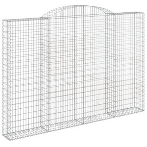 vidaXL Schanskorven 3 st gewelfd 300x30x200/220 cm ijzer