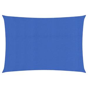 VidaXL Zonnezeil 160 g/m² rechthoekig 4x6 m HDPE blauw
