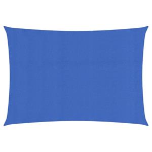 VidaXL Zonnezeil 160 g/m² rechthoekig 5x7 m HDPE blauw