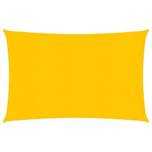VidaXL Zonnezeil 160 g/m² rechthoekig 2x3 m HDPE geel