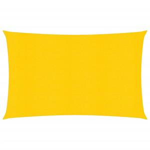 VidaXL Zonnezeil 160 g/m² rechthoekig 4x6 m HDPE geel