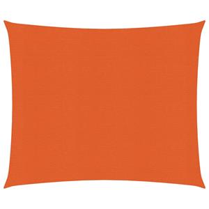 VidaXL Zonnezeil 160 g/m² 3x3 m HDPE oranje
