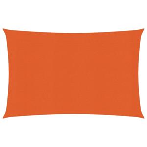 VidaXL Zonnezeil 160 g/m² 3x4 m HDPE oranje