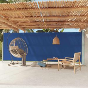 VidaXL Tuinscherm uittrekbaar 200x600 cm blauw