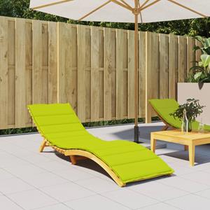 VidaXL Ligbedkussen 200x70x3 cm oxford stof heldergroen