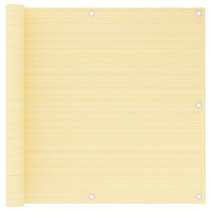 VidaXL Balkonscherm 90x600 cm HDPE beige