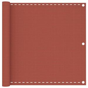 Balkonscherm 90x300 cm HDPE terracottakleurig