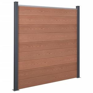 vidaXL Schuttingpaneelset 872x186 cm HKC bruin