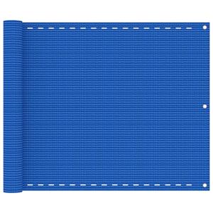 VidaXL Balkonscherm 75x400 cm HDPE blauw