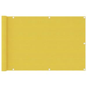 VidaXL Balkonscherm 90x400 cm HDPE geel