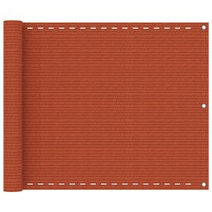 VidaXL Balkonscherm 75x400 cm HDPE oranje