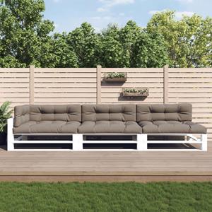 VidaXL Palletkussens 7 st stof taupe