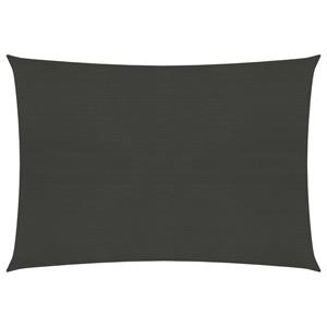 VidaXL Zonnezeil 160 g/m² 2x3 m HDPE antracietkleurig