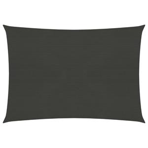 VidaXL Zonnezeil 160 g/m² 2,5x3 m HDPE antracietkleurig