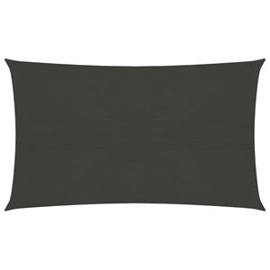 vidaXL Zonnezeil 160 g/m² 5x8 m HDPE antracietkleurig