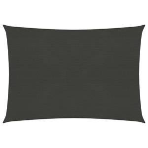 VidaXL Zonnezeil 160 g/m² 6x7 m HDPE antracietkleurig 8720286096475