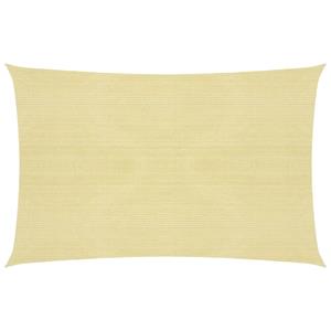 vidaXL Zonnezeil 160 g/m² 2,5x3,5 m HDPE beige