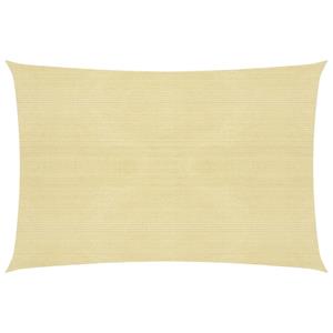VidaXL Zonnezeil 160 g/m² 5x6 m HDPE beige