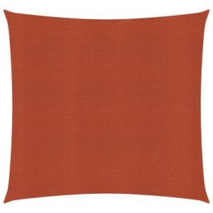 VidaXL Zonnezeil 160 g/m² vierkant 4,5x4,5 m HDPE terracottakleurig