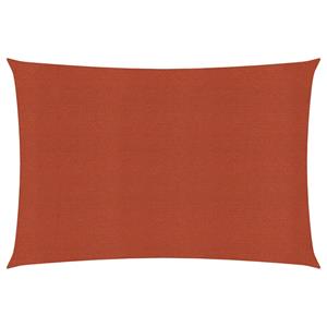 VidaXL Zonnezeil 160 g/m² 2,5x3,5 m HDPE terracottakleurig