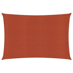 VidaXL Zonnezeil 160 g/m² 3x4 m HDPE terracottakleurig